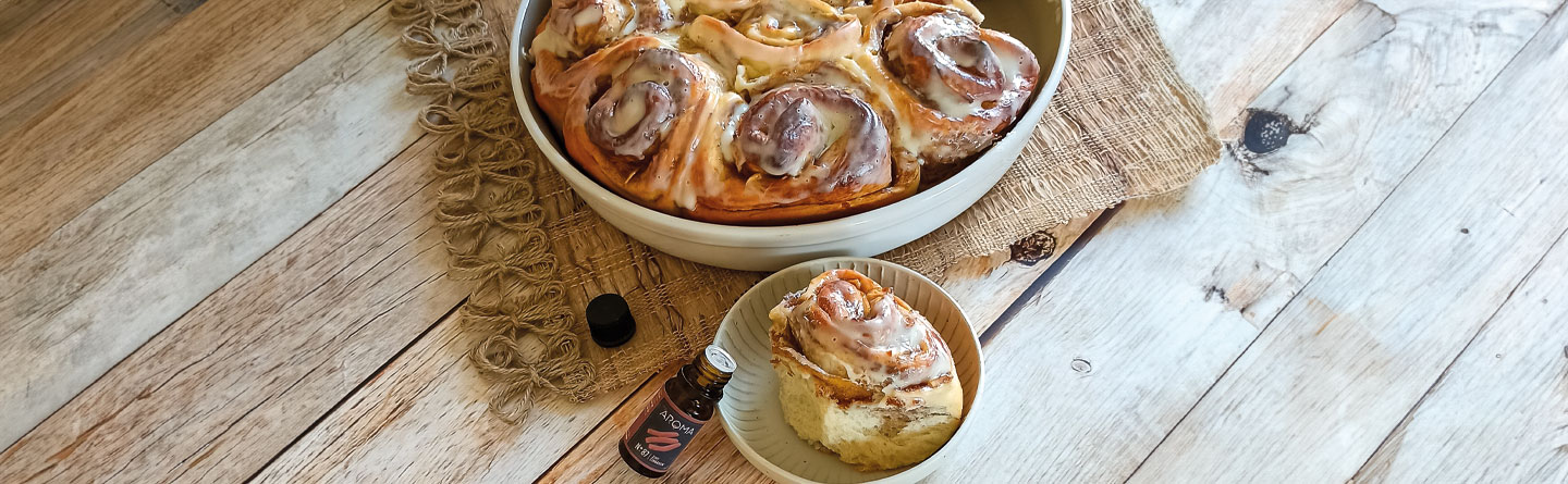 Fluffige Zimtschnecken mit Frischkäse Frosting